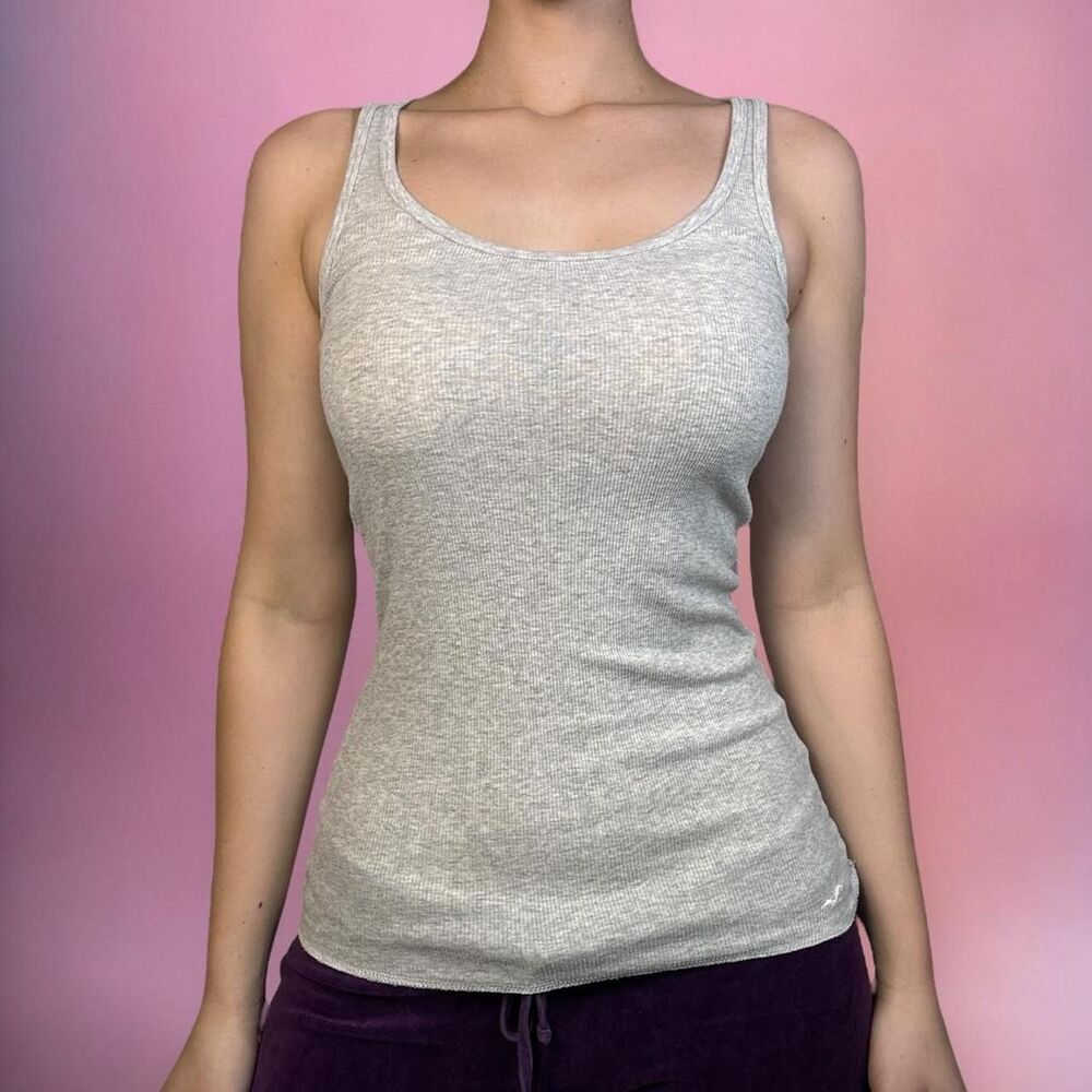 2000s Hollister grey basic tank top🎀